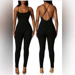 NAKED WARDROBE Crossback Cami Jumpsuit